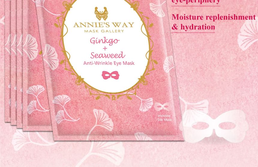 Annie’s Way - Ginkgo Seaweed Anti-Wrinkle Eye Mask, 10 pcs, 150 g, 4712757599879