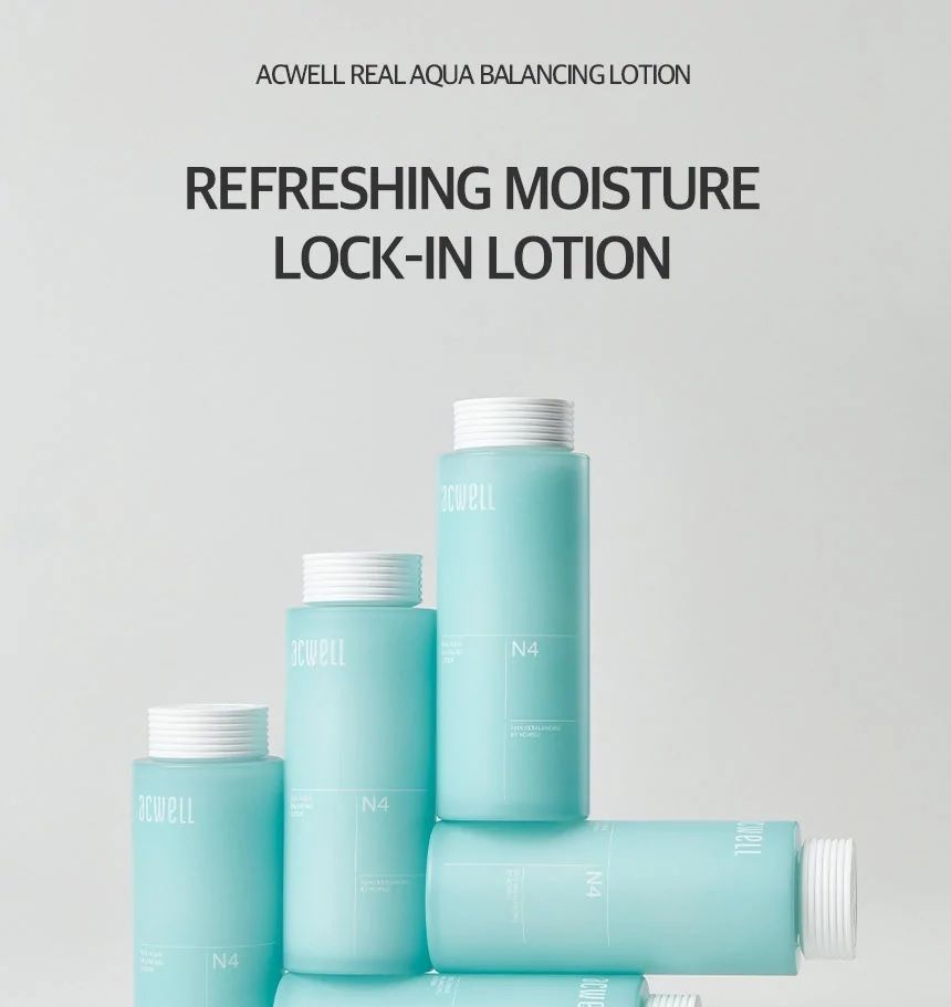 acwell - Real Aqua Balancing Lotion, 140ml, 350 g, 8809129645770