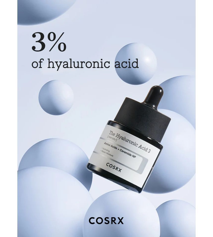 COSRX - The Hyaluronic Acid 3 Serum, 20ml, 134 g, 8809598454668