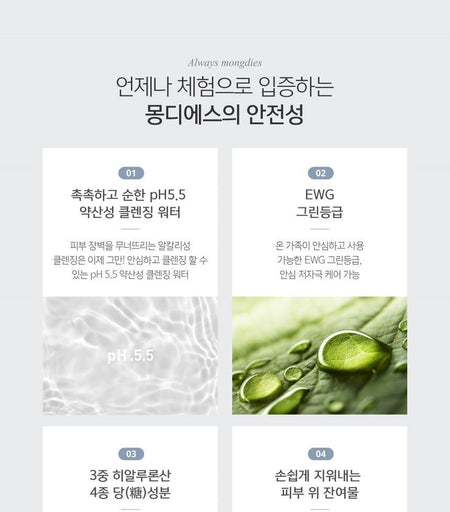 mongdies - Cleansing Water, 300ml, 354 g, 8809756580604