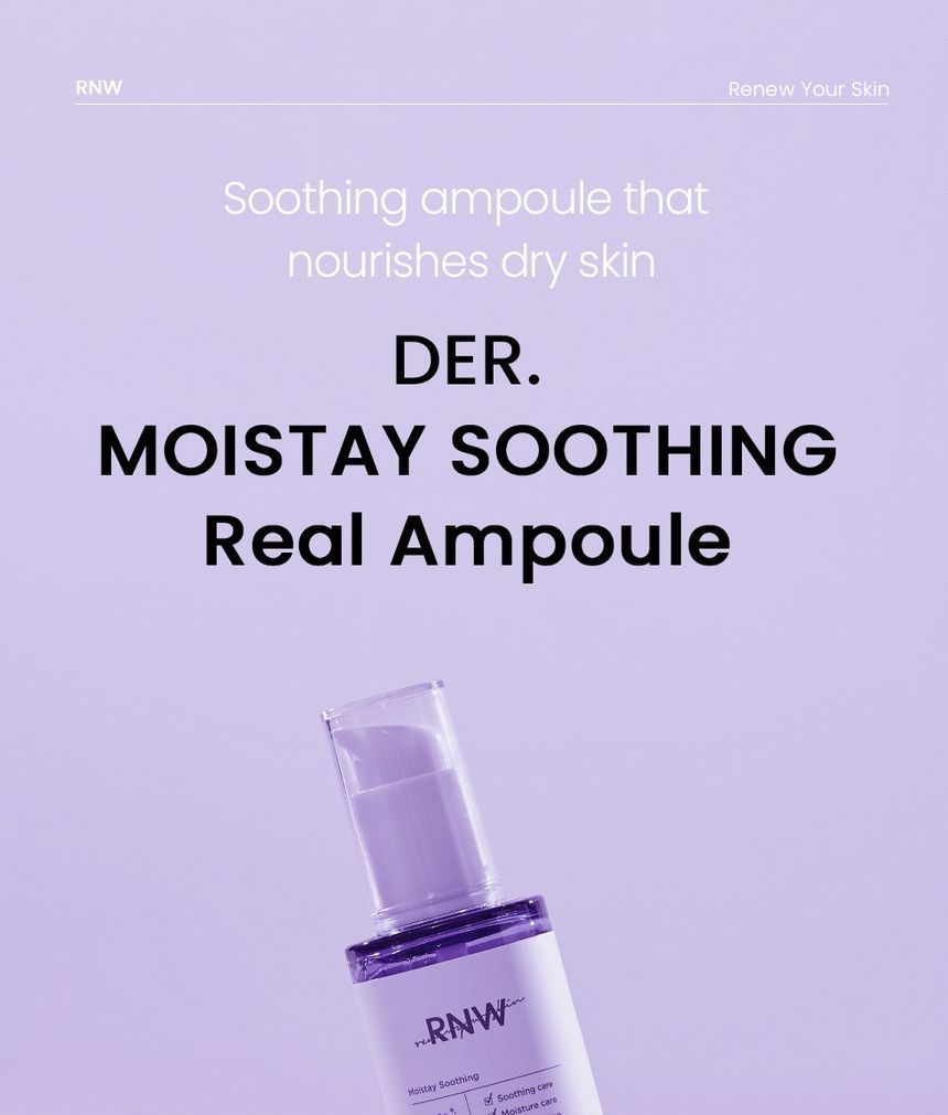 RNW - DER. MOISTAY SOOTHING Real Ampoule, 50ml, 118 g, 8809635331648