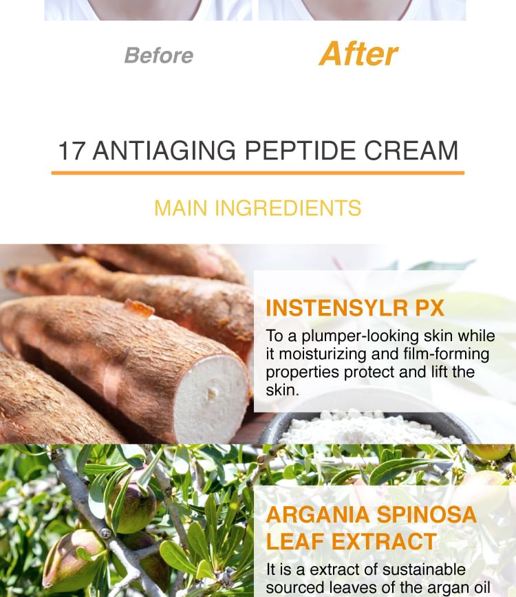 PEZRI - 17 Anti Aging Peptide Cream, 50g, 250 g, 4713648995916