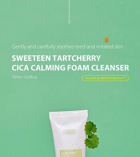 Sweeteen - Tartcherry Cica Calming Foam Cleanser, 150ml, 139 g, 8809706230115