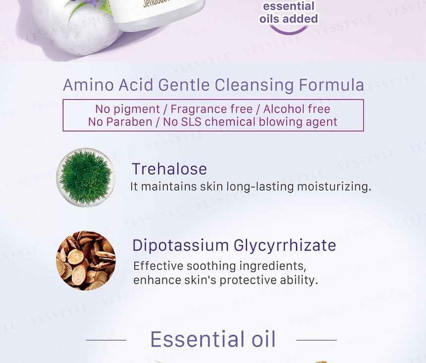 JOURDENESS - Jenduoste Lavender Soothing Cleansing Mousse, 150ml, 250 g, 4712589346856