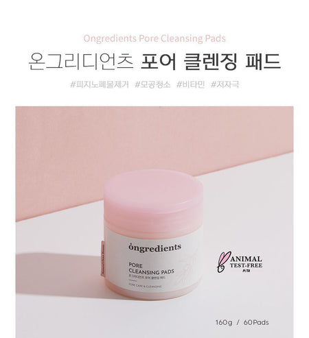 ongredients - Pore Cleansing Pads, 60 pads, 269 g, 8809823390501