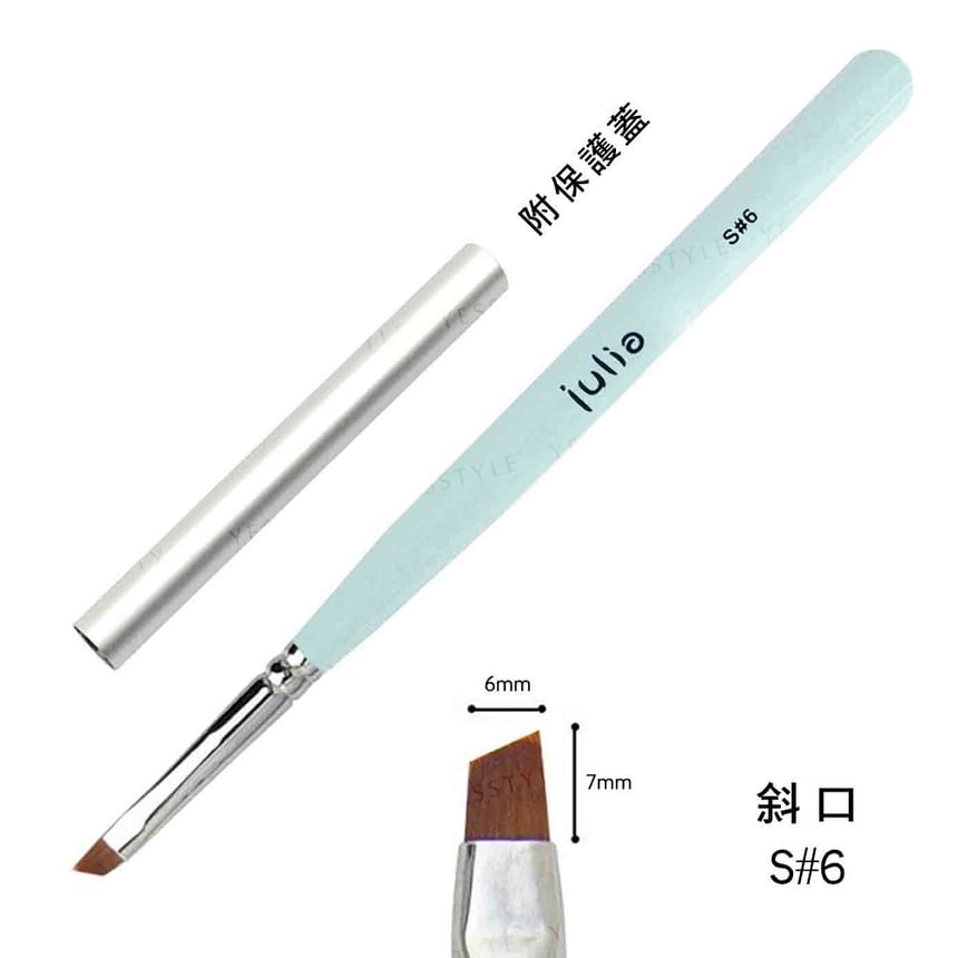 Cosplus - Julia Macaron Nail Art Brush S#6, 1 pc, 30 g, 4713233398351