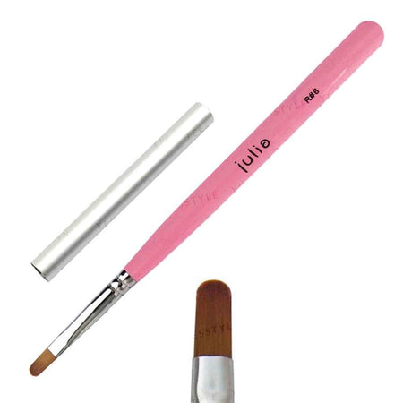 Cosplus - Julia Macaron Nail Art Brush Round R#6, 1 pc, 9 g, 4713233398375