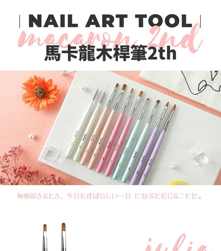 Cosplus - Julia Macaron Nail Art Brush Round R#6, 1 pc, 9 g, 4713233398375
