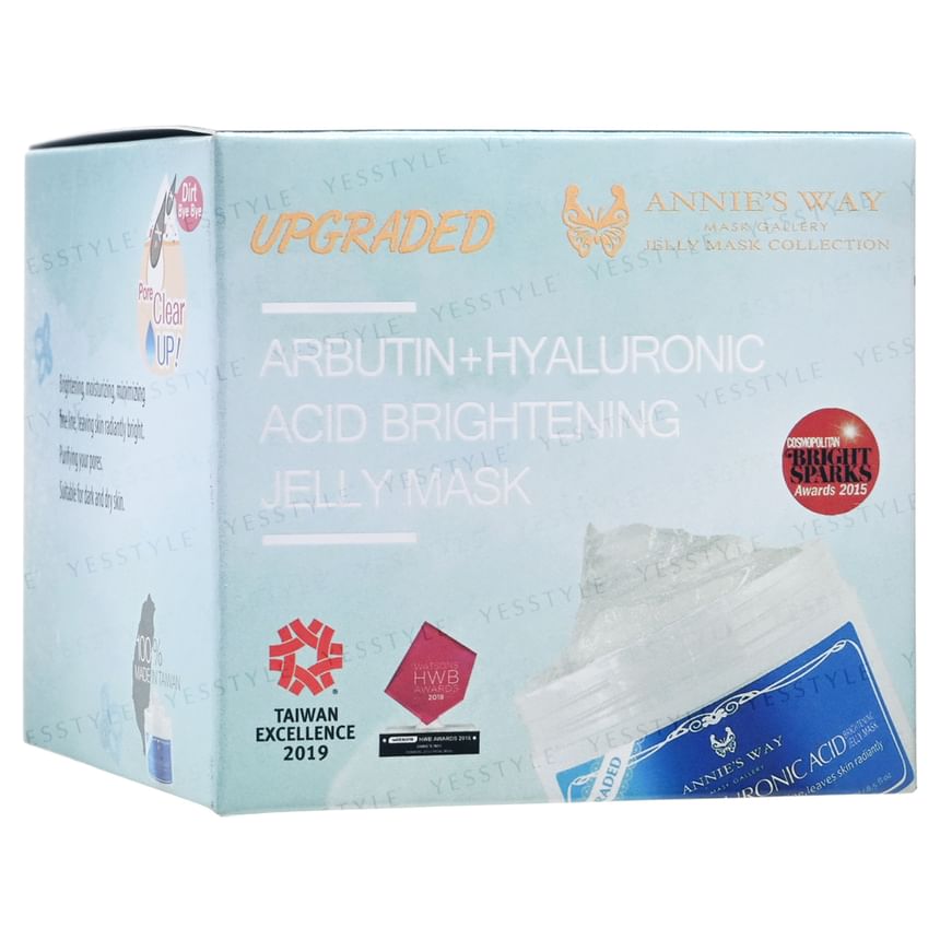 Annie’s Way - Arbutin + Hyaluronic Acid Brightening Jelly Mask, 250ml, 370 g, 4712757599749