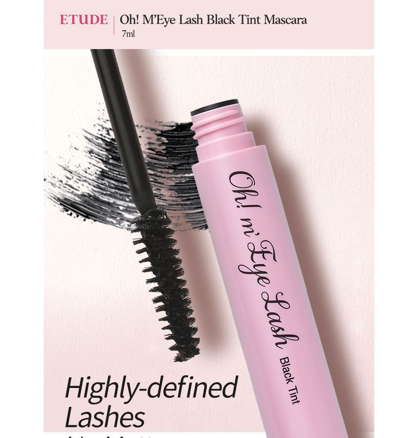 ETUDE - Oh! M’ Eye Lash Black Tint, 7ml, 19 g, 8806179478730