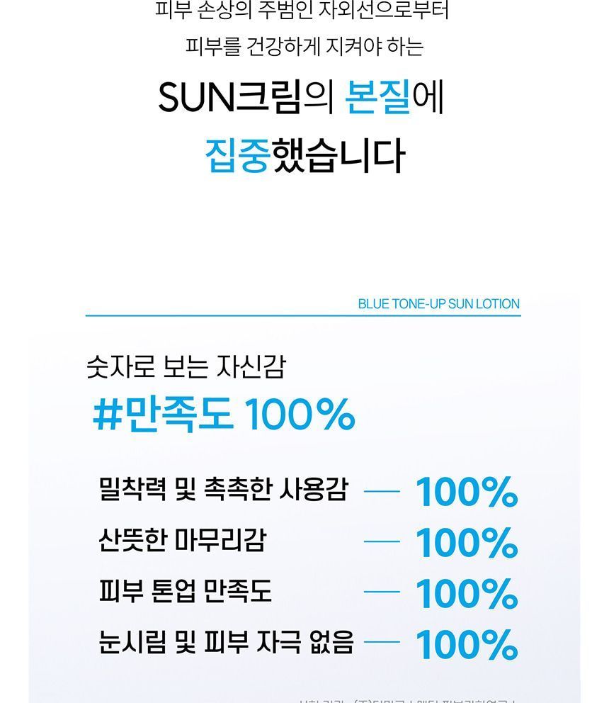 ongredients - Blue Tone Up Sun Lotion, 50ml, 75 g, 8809638308159