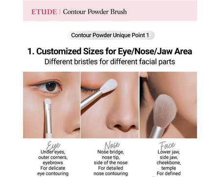 ETUDE - Contour Powder Brush - Nose Brush, 1 pc, 21 g, 8809668024999