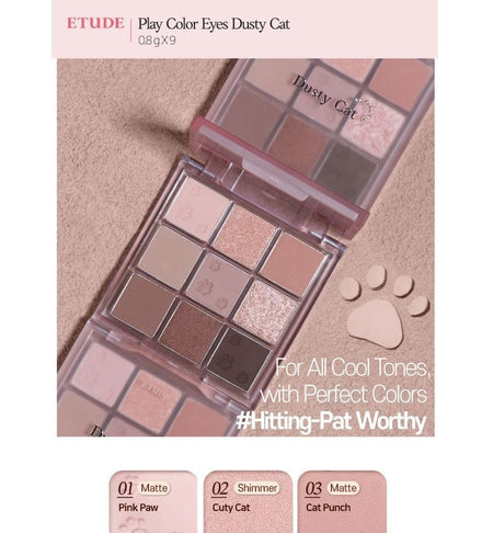 ETUDE - Play Color Eyes Dusty Cat, 1 pc, 82 g, 8809668019186