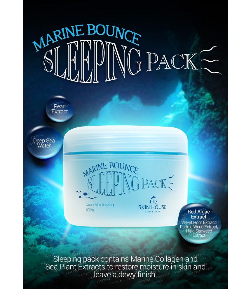 the SKIN HOUSE - Marine Bounce Sleeping Pack, 100ml, 180 g, 8809080823187