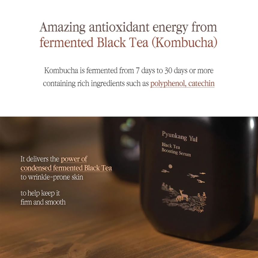 Pyunkang Yul - Black Tea Boosting Serum, 45ml, 295 g, 8809486682272