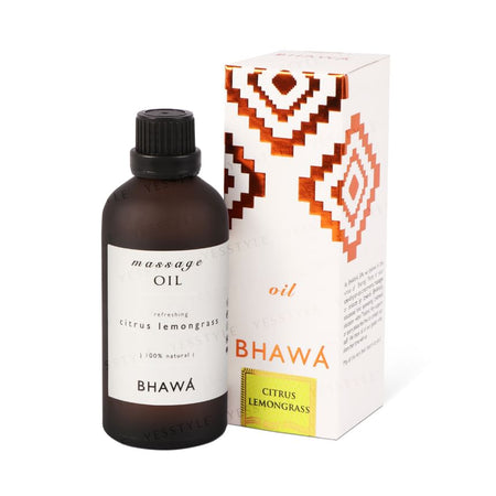 BHAWA - Citrus Lemongrass Massage Oil, 100ml, 150 g, 8859168423044
