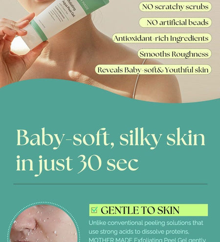 MOTHER MADE - Exfoliating Aqua Peel Gel With Green Tea, 100ml, 140 g, 8809380061739