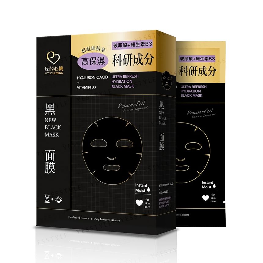 My Scheming - Ultra Refresh Hydration Black Mask, 5 pcs, 200 g, 4713410995694