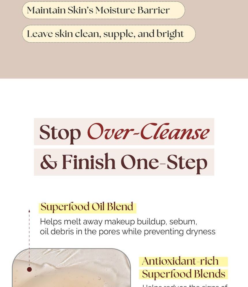 MOTHER MADE - Superfood Vegan Oil Gel Cleanser, 200ml, 500 g, 8809380061944