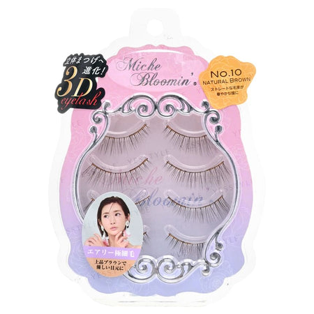 Miche Bloomin’ - Eyelash Renewal 10 Natural Brown, 4 pairs, 23 g, 4560364939317