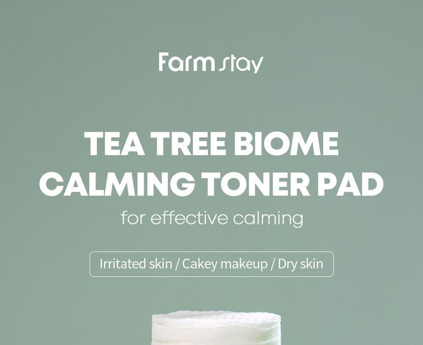 Farm Stay - Tea Tree Biome Calming Toner Pad, 140ml, 350 g, 8809783322765