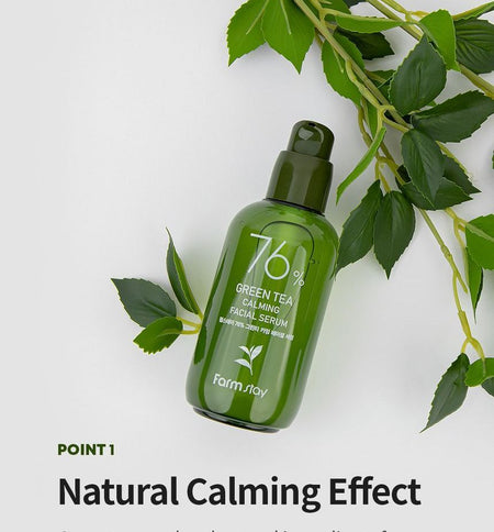Farm Stay - 76% Green Tea Calming Facial Serum, 100ml, 154 g, 8809674691901