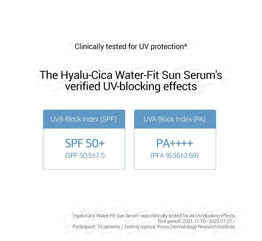SKIN 1004 - Madagascar Centella Hyalu-Cica Water-Fit Sun Serum, 50ml, 89 g, 8809576261592