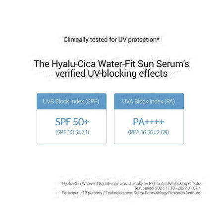 SKIN 1004 - Madagascar Centella Hyalu-Cica Water-Fit Sun Serum, 50ml, 89 g, 8809576261592
