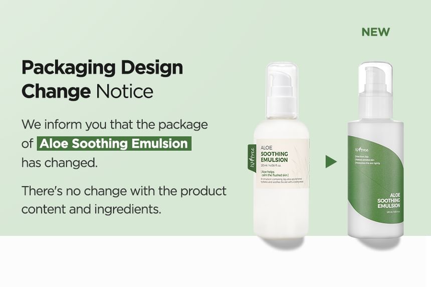 Isntree - Aloe Soothing Emulsion, 120ml - New Version, 162 g, 8809541190247