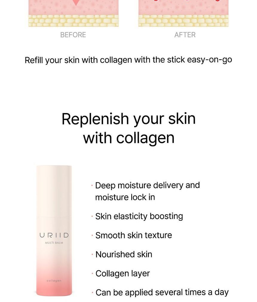 URIID - Collagen Multi Ampoule Stick, 10g, 48 g, 8809776660478
