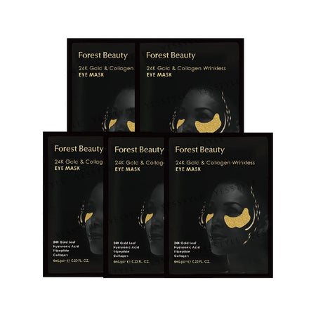 Forest Beauty - 24K Gold & Collagen Wrinkless Eye Mask, 5 pairs, 55 g, 4710751664937