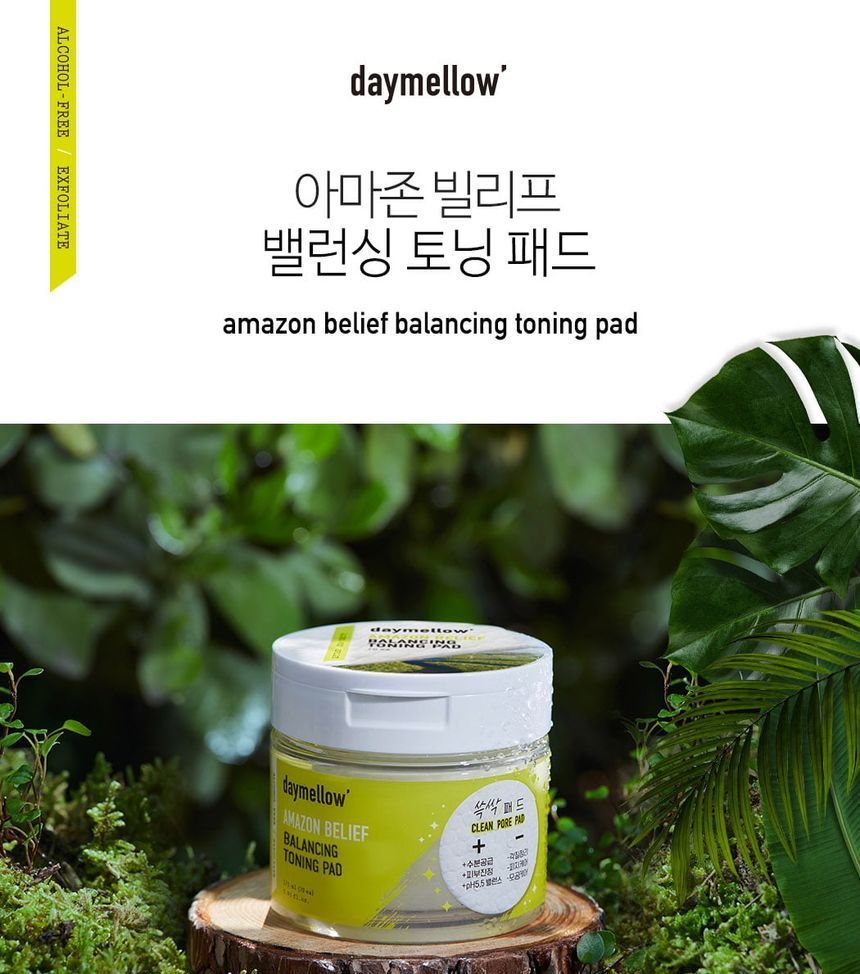 daymellow - Amazon Belief Balancing Toning Pad, 70 pcs, 270 g, 8809608730607