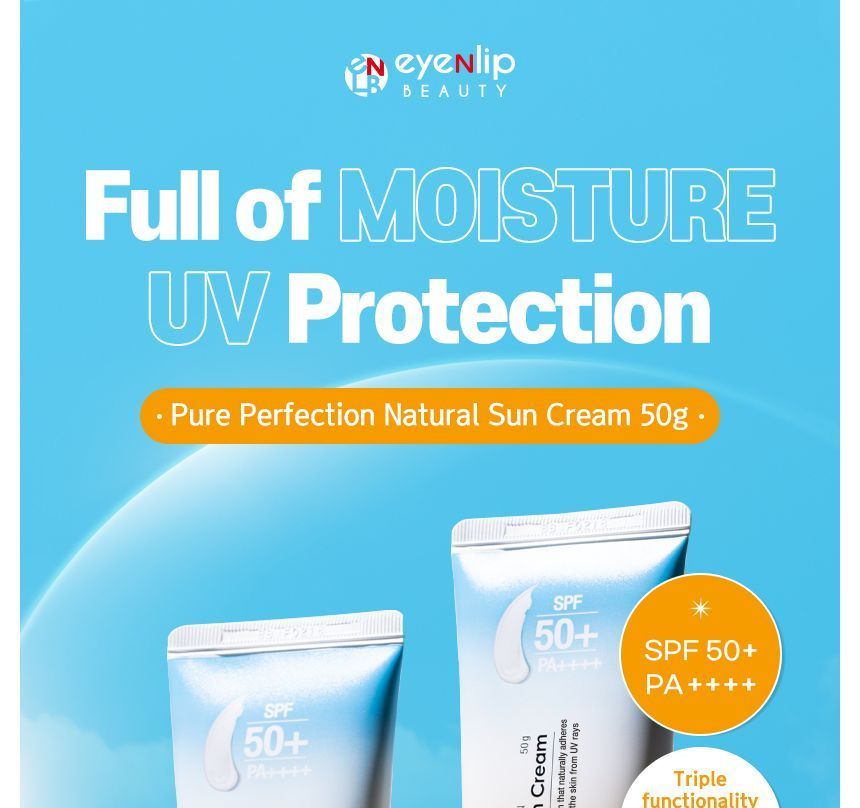 eyeNlip - Pure Perfection Natural Sun Cream, 50g, 61 g, 8809555252825
