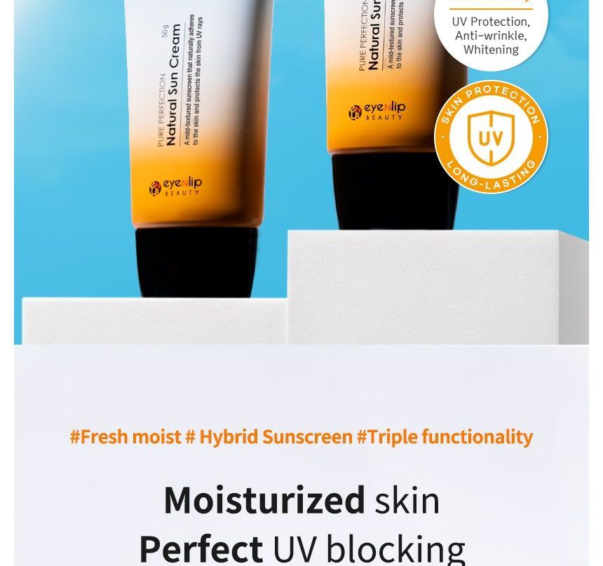 eyeNlip - Pure Perfection Natural Sun Cream, 50g, 61 g, 8809555252825