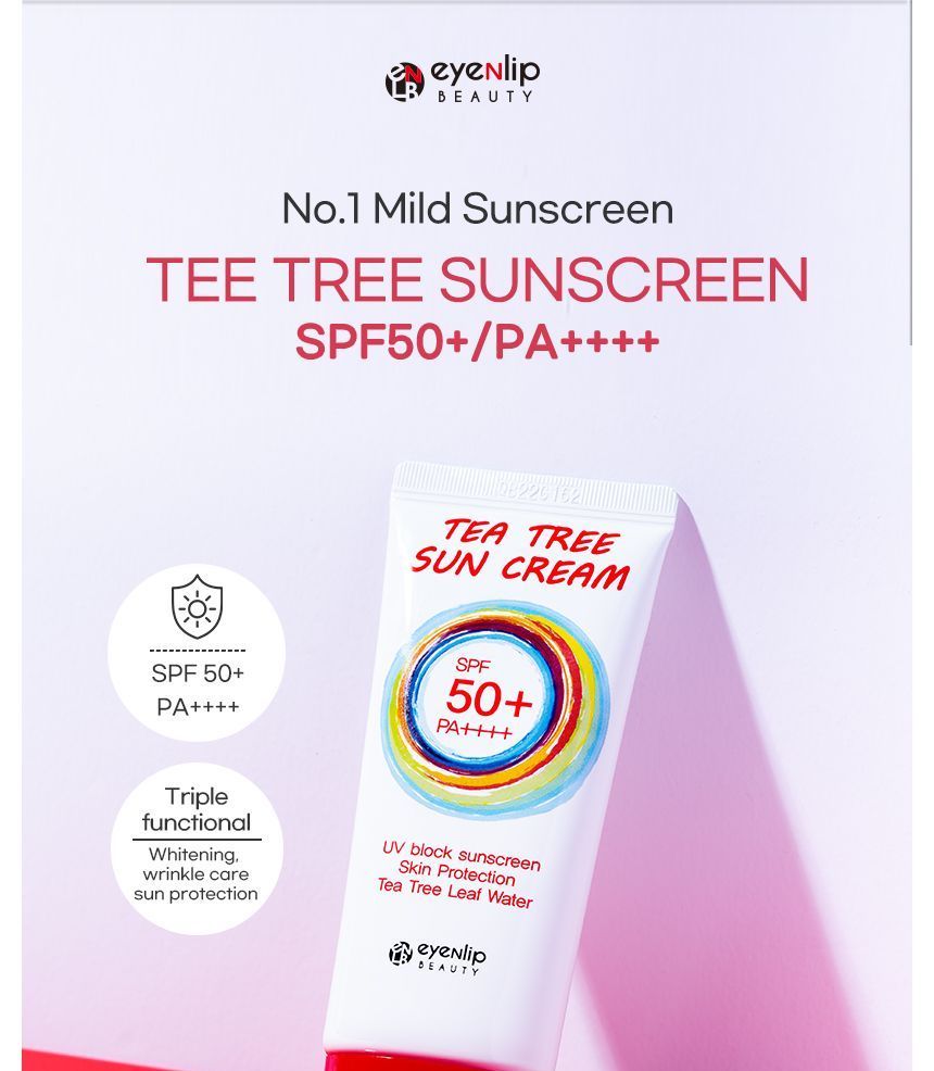 eyeNlip - Tea Tree Sun Cream, 50g, 61 g, 8809555253365