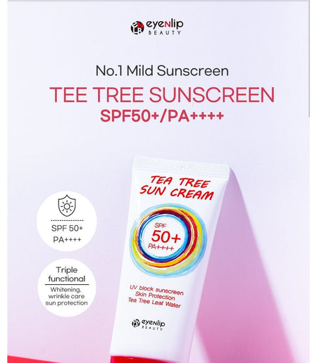 eyeNlip - Tea Tree Sun Cream, 50g, 61 g, 8809555253365