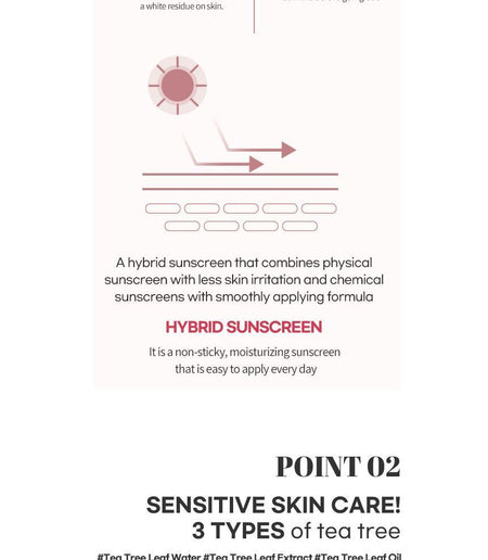 eyeNlip - Tea Tree Sun Cream, 50g, 61 g, 8809555253365