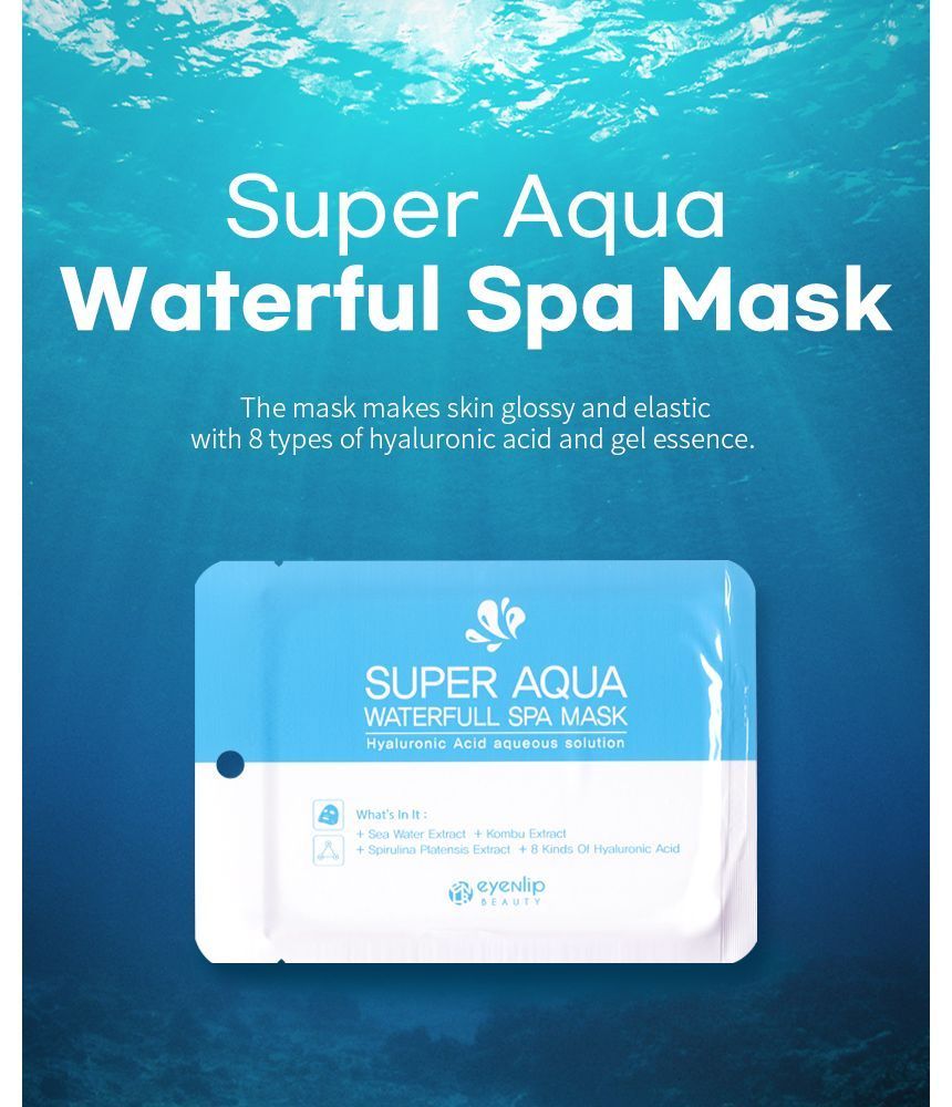 eyeNlip - Super Aqua Waterfull Spa Mask Set, 25ml x 10 sheets, 630 g, 8809555252818