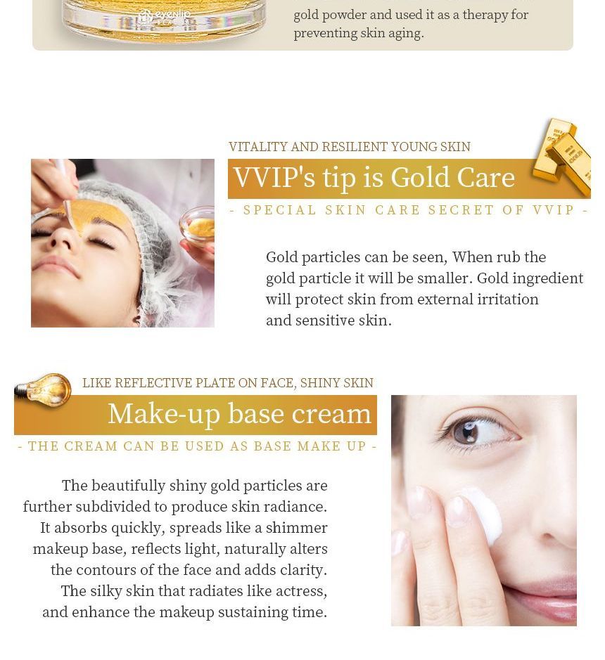 eyeNlip - 24K Gold & Peptide Ampoule Cream  , 50g, 130 g, 8809555251088