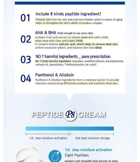 eyeNlip - Peptide P8 Cream, 50g, 130 g, 8809555251255