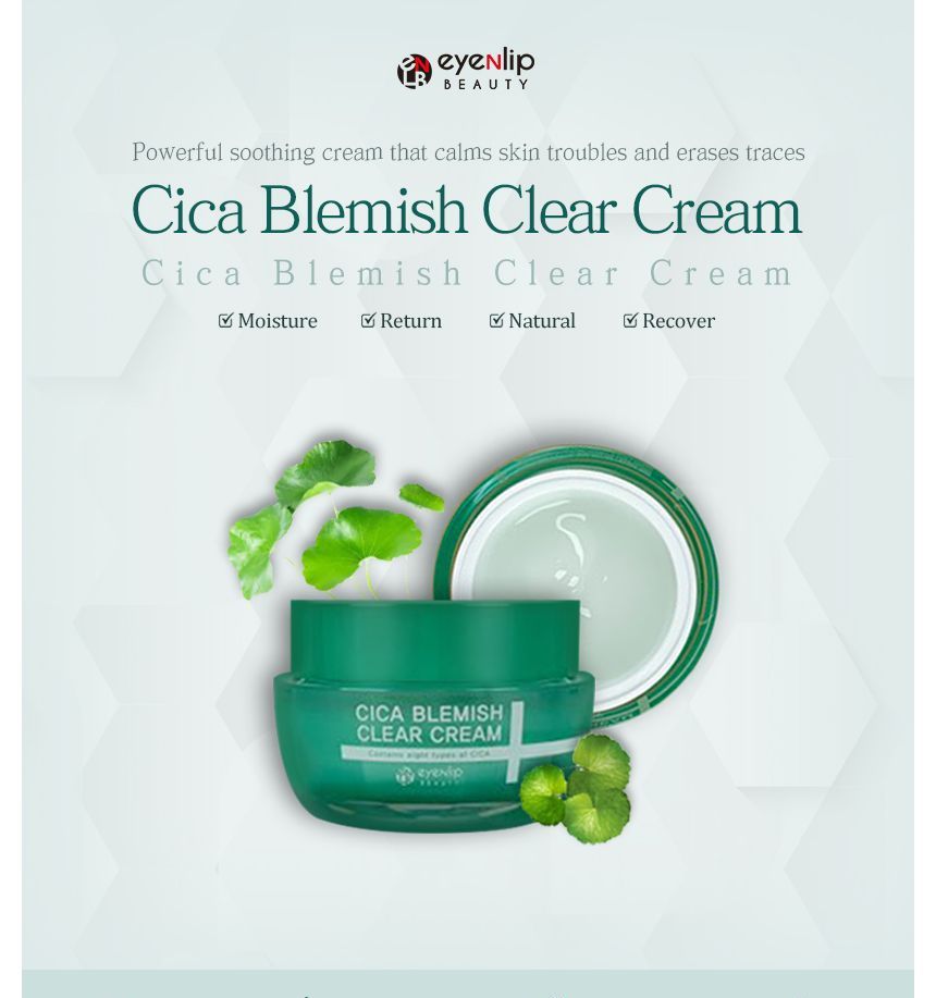 eyeNlip - Cica Blemish Clear Cream, 50g, 130 g, 8809555251484