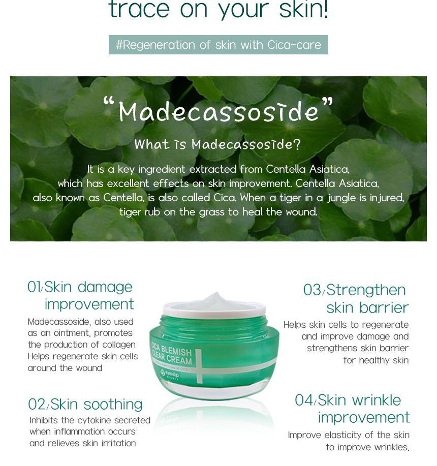 eyeNlip - Cica Blemish Clear Cream, 50g, 130 g, 8809555251484