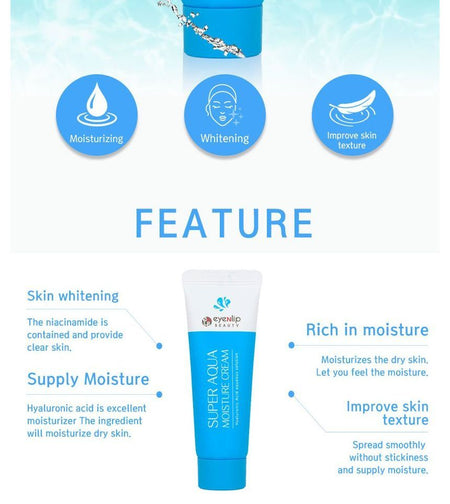 eyeNlip - Super Aqua Moisture Cream, 45ml, 120 g, 8809555250326