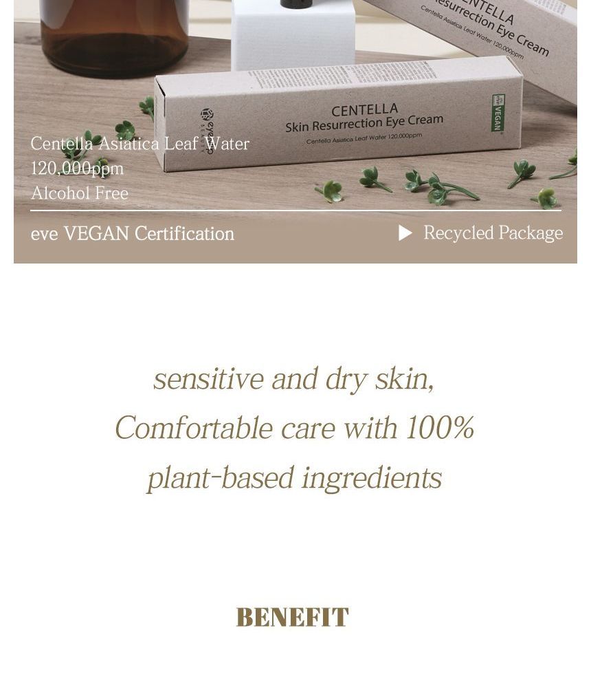 eyeNlip - Centella Skin Resurrection Eye Cream, 30ml, 80 g, 8809555253129