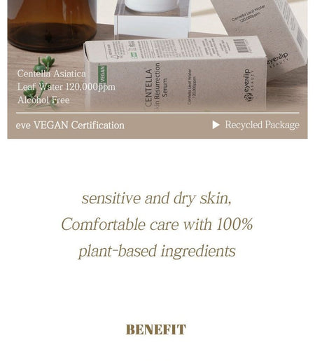 eyeNlip - Centella Skin Resurrection Serum, 60ml, 105 g, 8809555253075