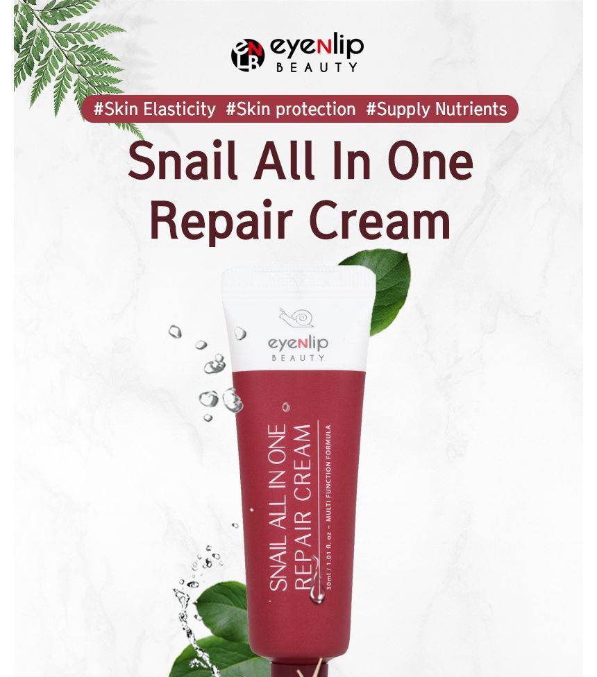 eyeNlip - Snail All in One Repair Cream Tube, 30ml, 80 g, 8809555252863