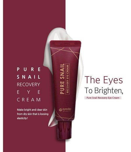eyeNlip - Pure Snail Recovery Eye Cream, 30ml, 80 g, 8809555252276