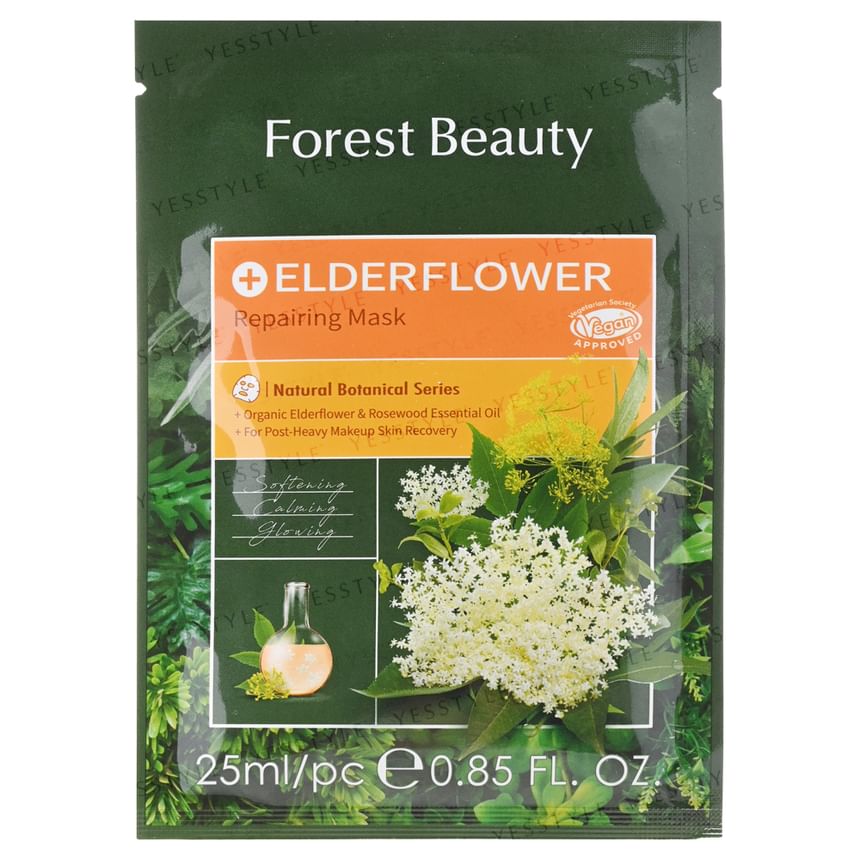 Forest Beauty - Natural Botanical Series Elderflower Repairing Mask, 1 pc, 32 g, 4710751664432