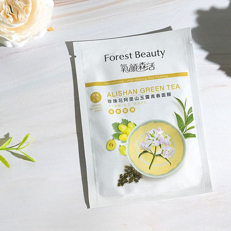 Forest Beauty - Natural Botanical Series Alishan Green Tea Firming Mask, 1 pc, 30 g, 4710751665989