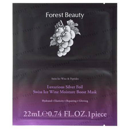 Forest Beauty - Luxurious Silver Foil Swiss Ice Wine Moisture Boost Mask, 1 pc, 30 g, 4710751664180